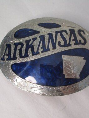 ADM Arkanasas Award Design Metals Silversmith Collection Hand Engraved Vintage